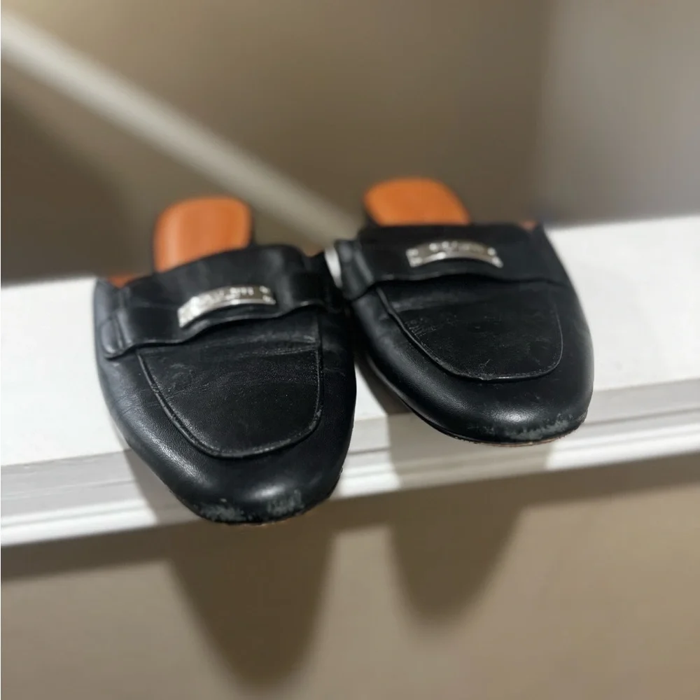 Coach Shea Black Leather Women's Slide